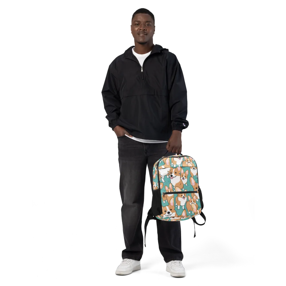 Corgi Carnival on Utility Backpack — Front