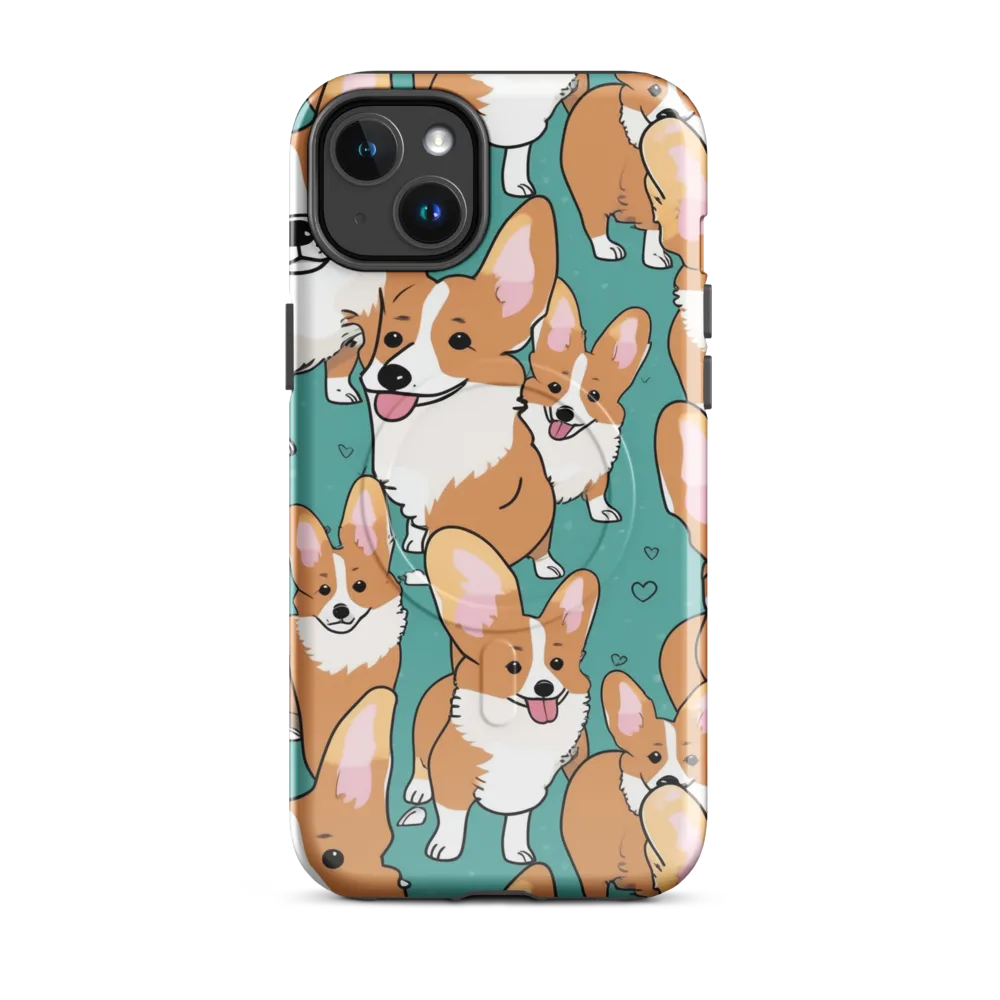 Corgi Carnival on MagSafe Tough Case for iPhone® — Front