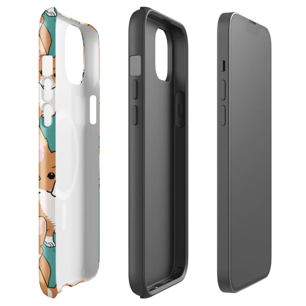 Corgi Carnival on MagSafe Tough Case for iPhone® — Front