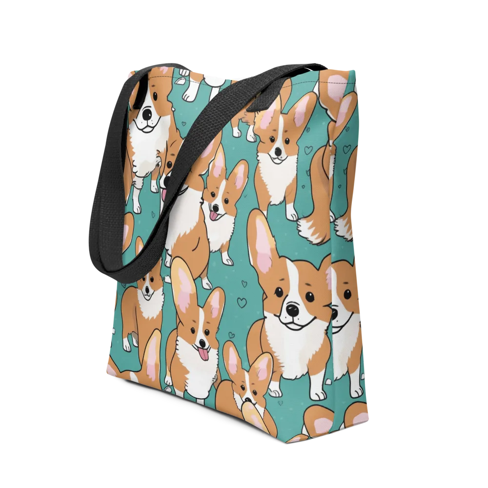 Corgi Carnival on Tote Bag — Front