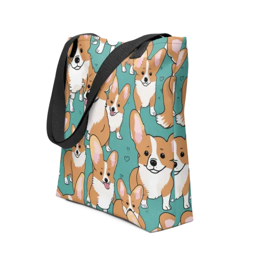 Corgi Carnival on a Tote Bag