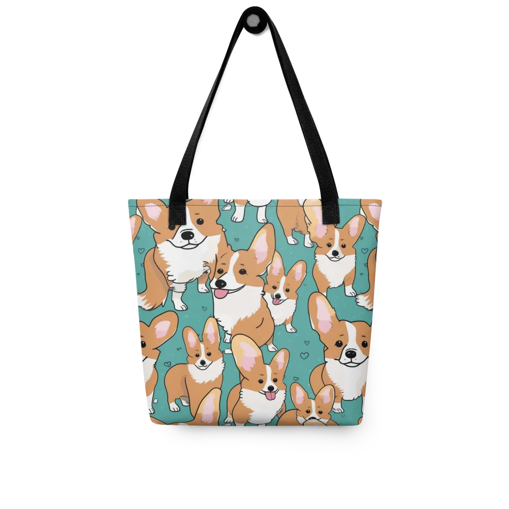Corgi Carnival on Tote Bag — Front