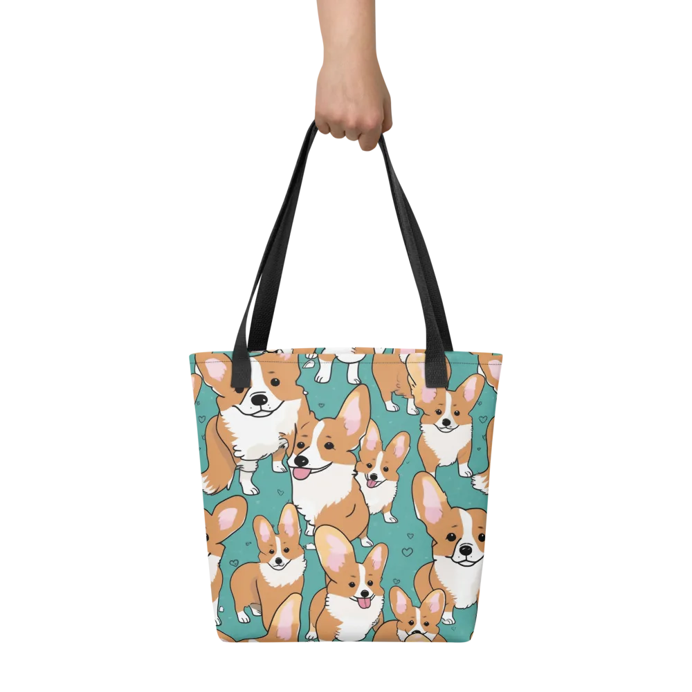 Corgi Carnival on Tote Bag — Front