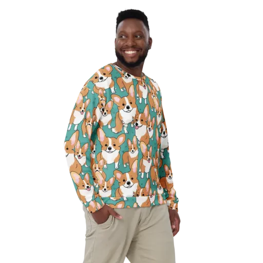 Corgi Carnival on a Sweatshirt
