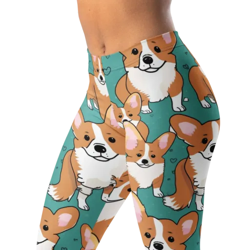 Corgi Carnival on a Leggings