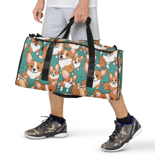 Corgi Carnival on a Duffle Bag