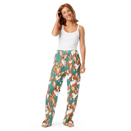 Corgi Carnival on a Women's Pajama Pants