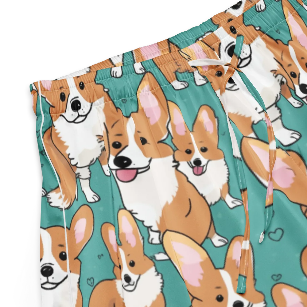 Corgi Carnival on Women's Pajama Shorts — Product details