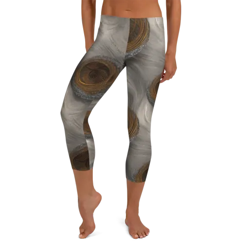 Bronze Gyre on a Capri Leggings