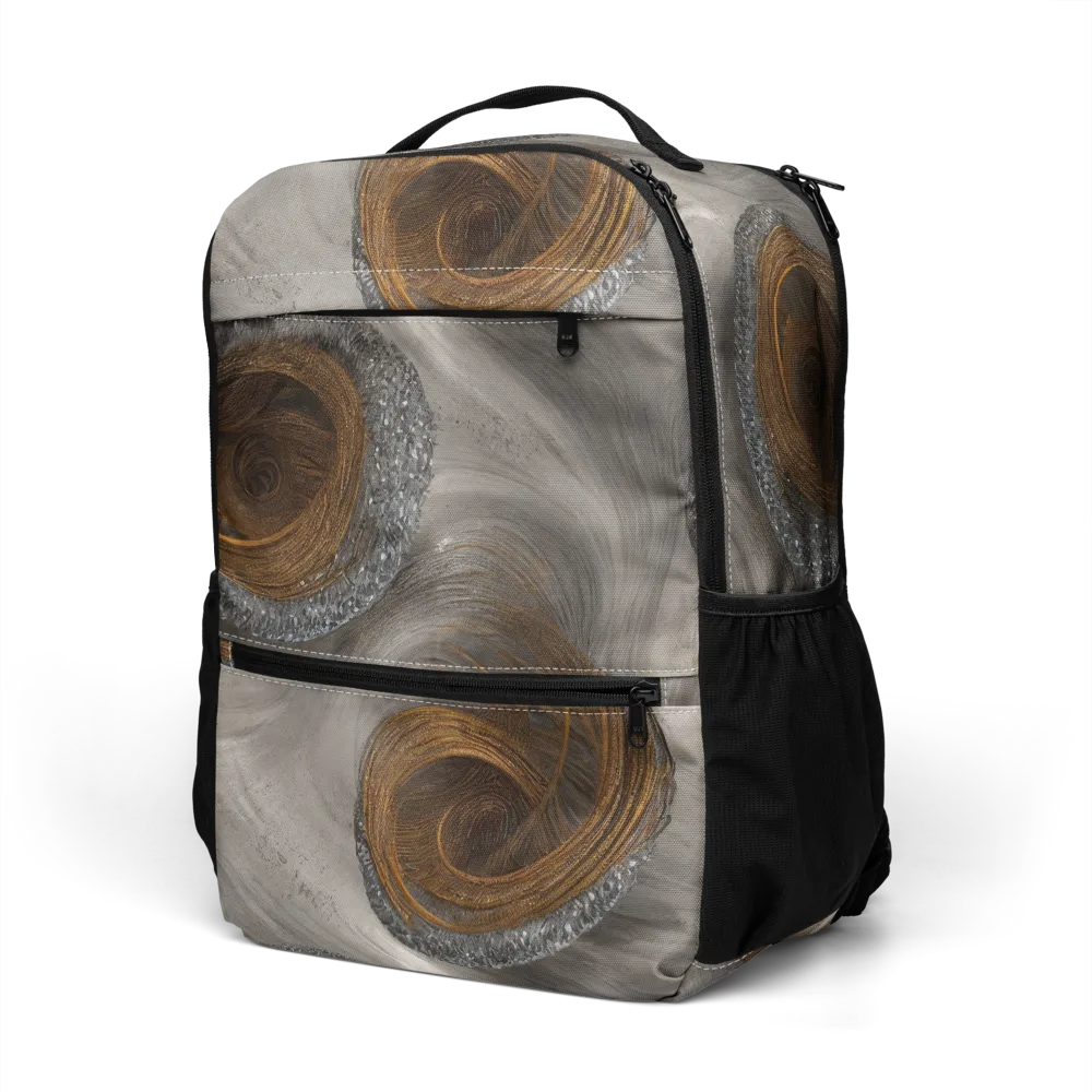 Bronze Gyre on Utility Backpack — Left Front