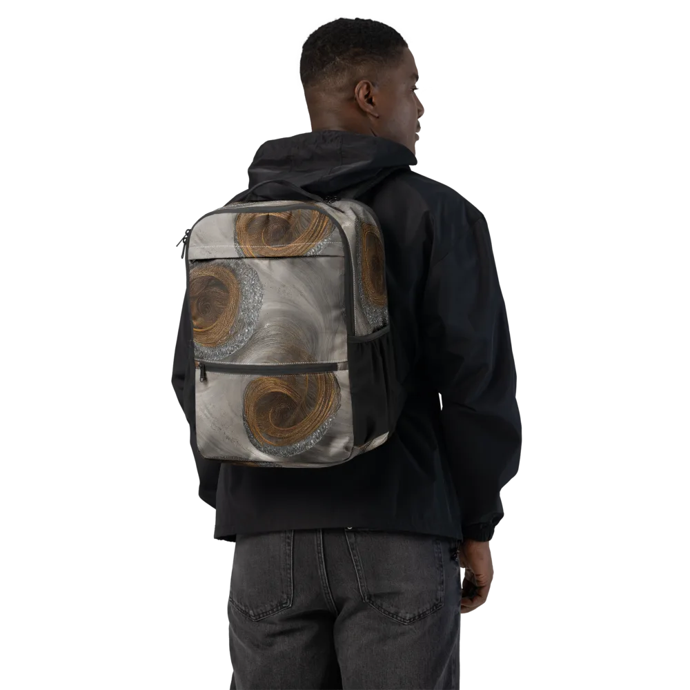 Bronze Gyre on Utility Backpack — Back