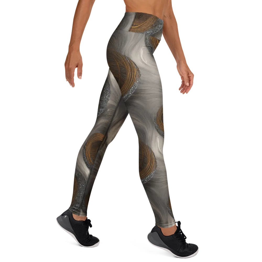 Bronze Gyre on Yoga Leggings — Right