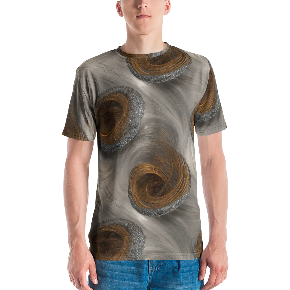 Bronze Gyre on Men's Crew Neck T-Shirt — Front