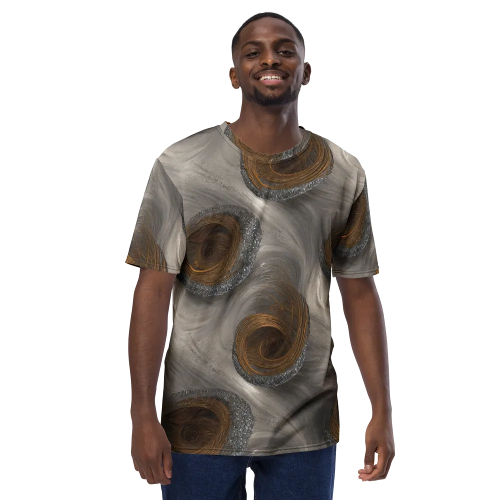 Bronze Gyre on Men's Crew Neck T-Shirt — Front