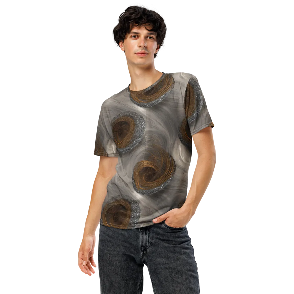Bronze Gyre on Men's Crew Neck T-Shirt — Front