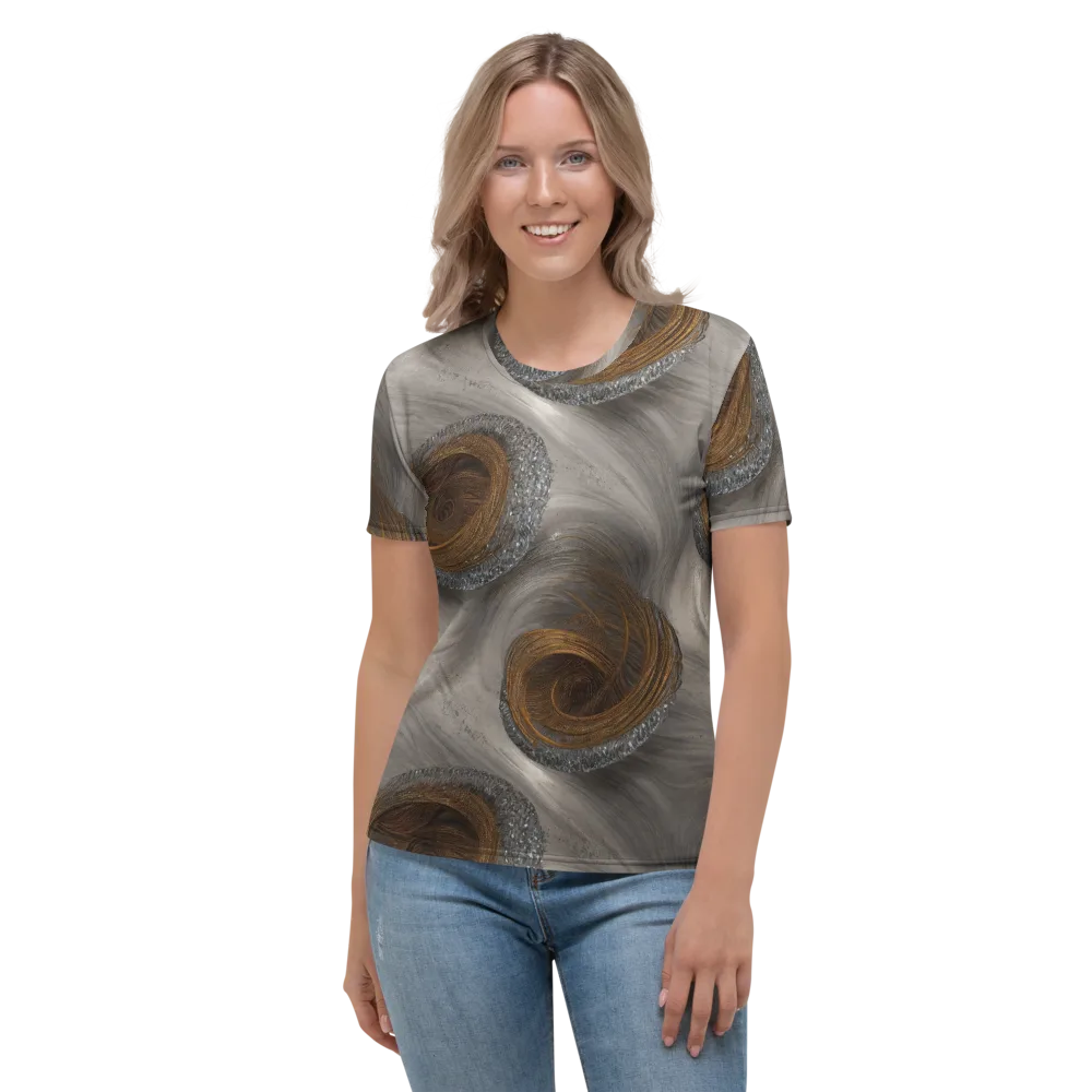 Bronze Gyre on Women's Crew Neck T-Shirt — Front