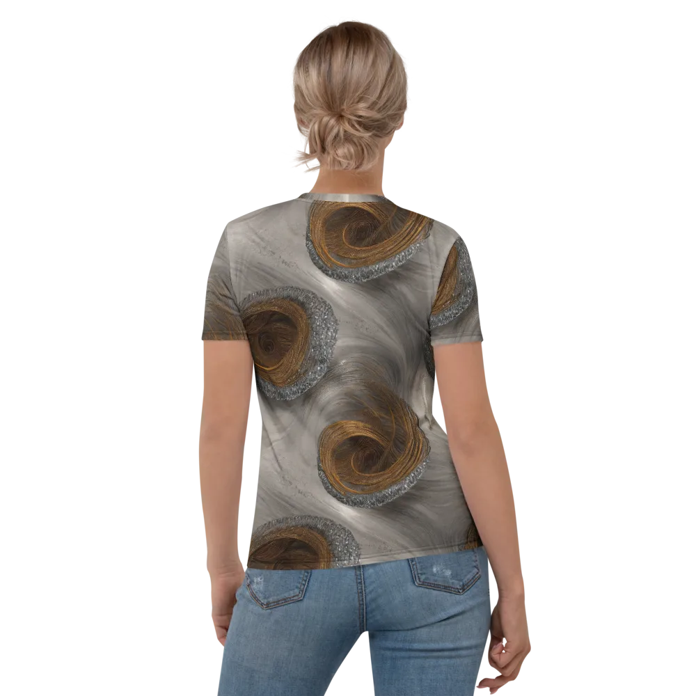 Bronze Gyre on Women's Crew Neck T-Shirt — Back