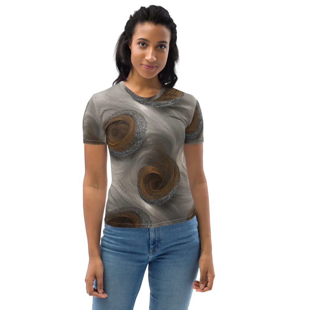 Bronze Gyre on Women's Crew Neck T-Shirt — Front