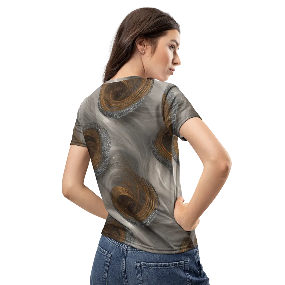 Bronze Gyre on Women's Crew Neck T-Shirt — Back