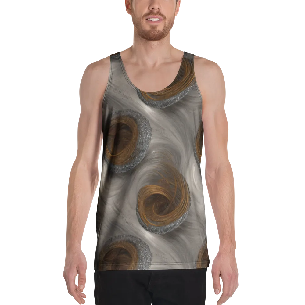 Bronze Gyre on Men's Tank Top — Front