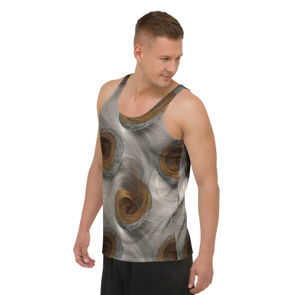 Bronze Gyre on Men's Tank Top — Left Front