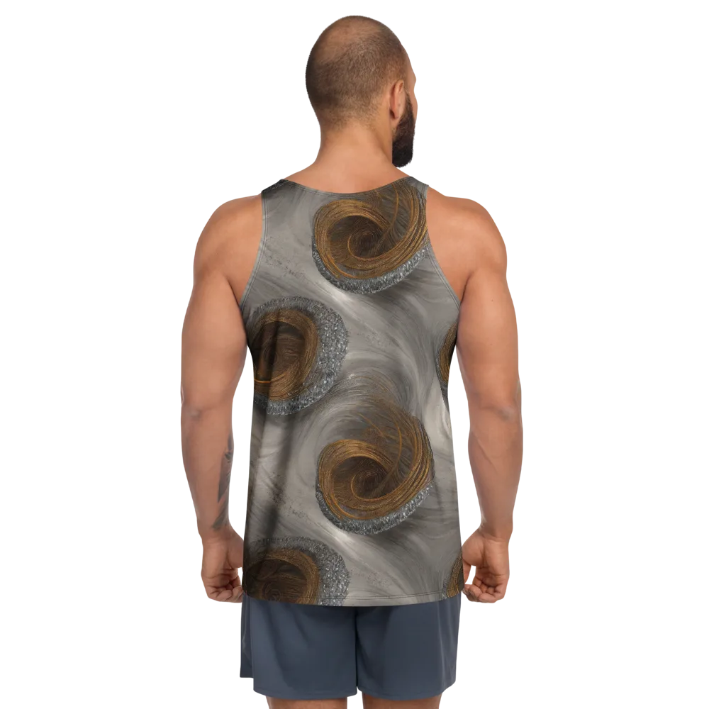 Bronze Gyre on Men's Tank Top — Back