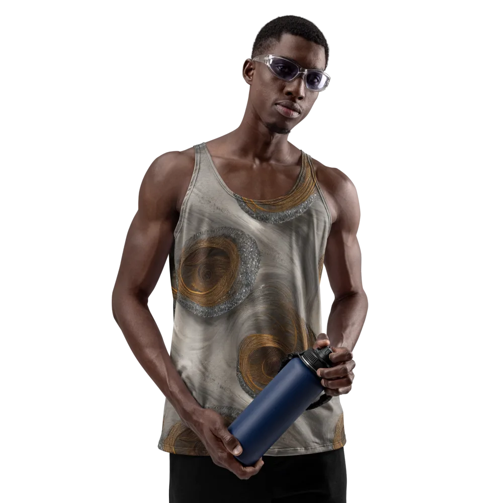Bronze Gyre on Men's Tank Top — Front