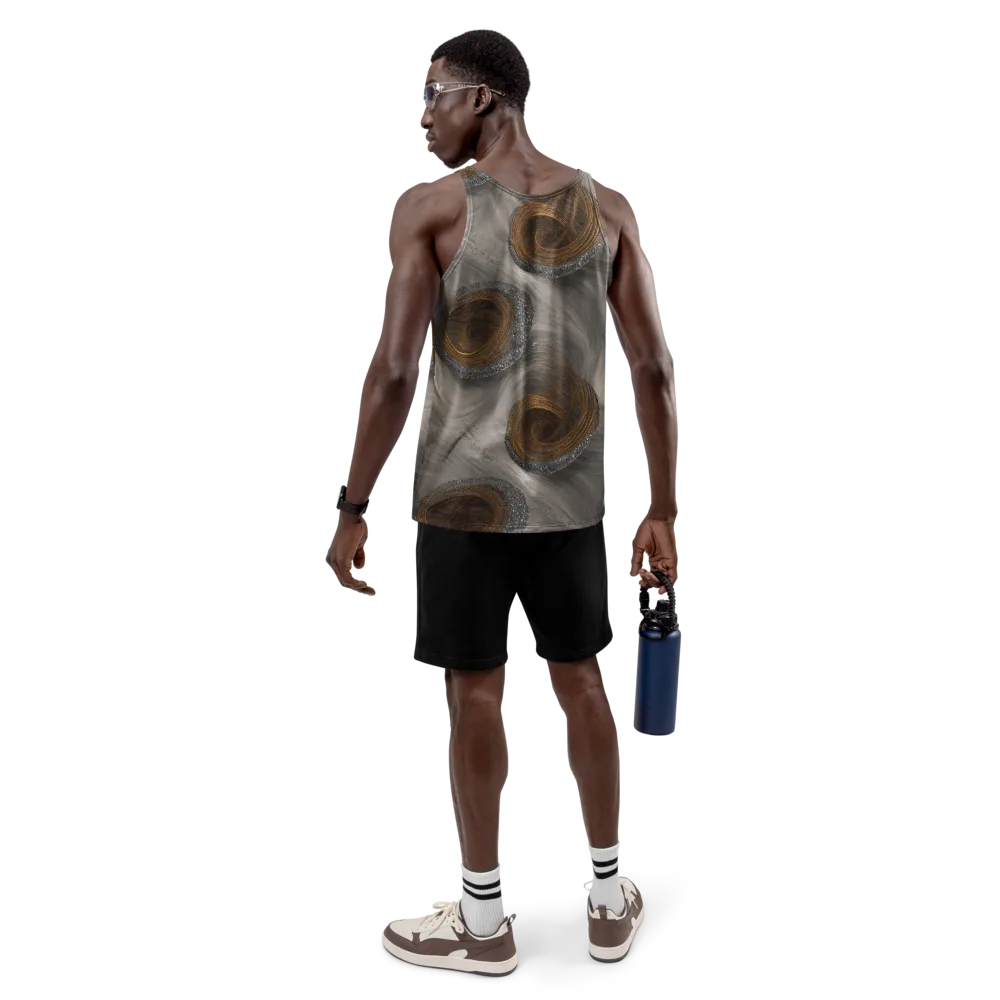 Bronze Gyre on Men's Tank Top — Back