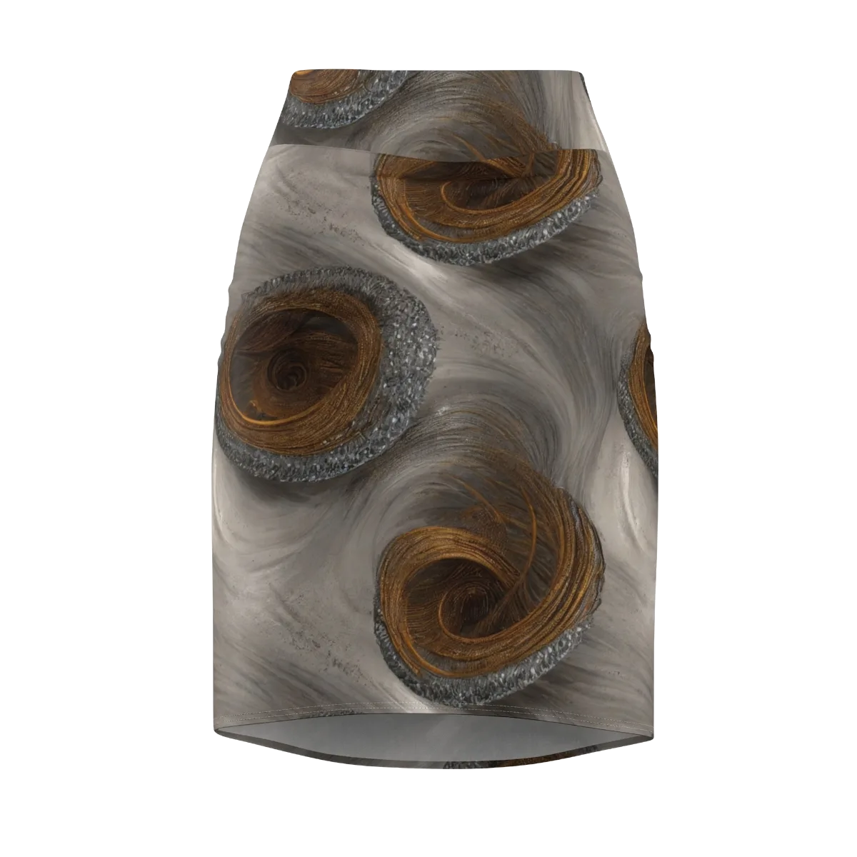 Bronze Gyre on Pencil Skirt — Front
