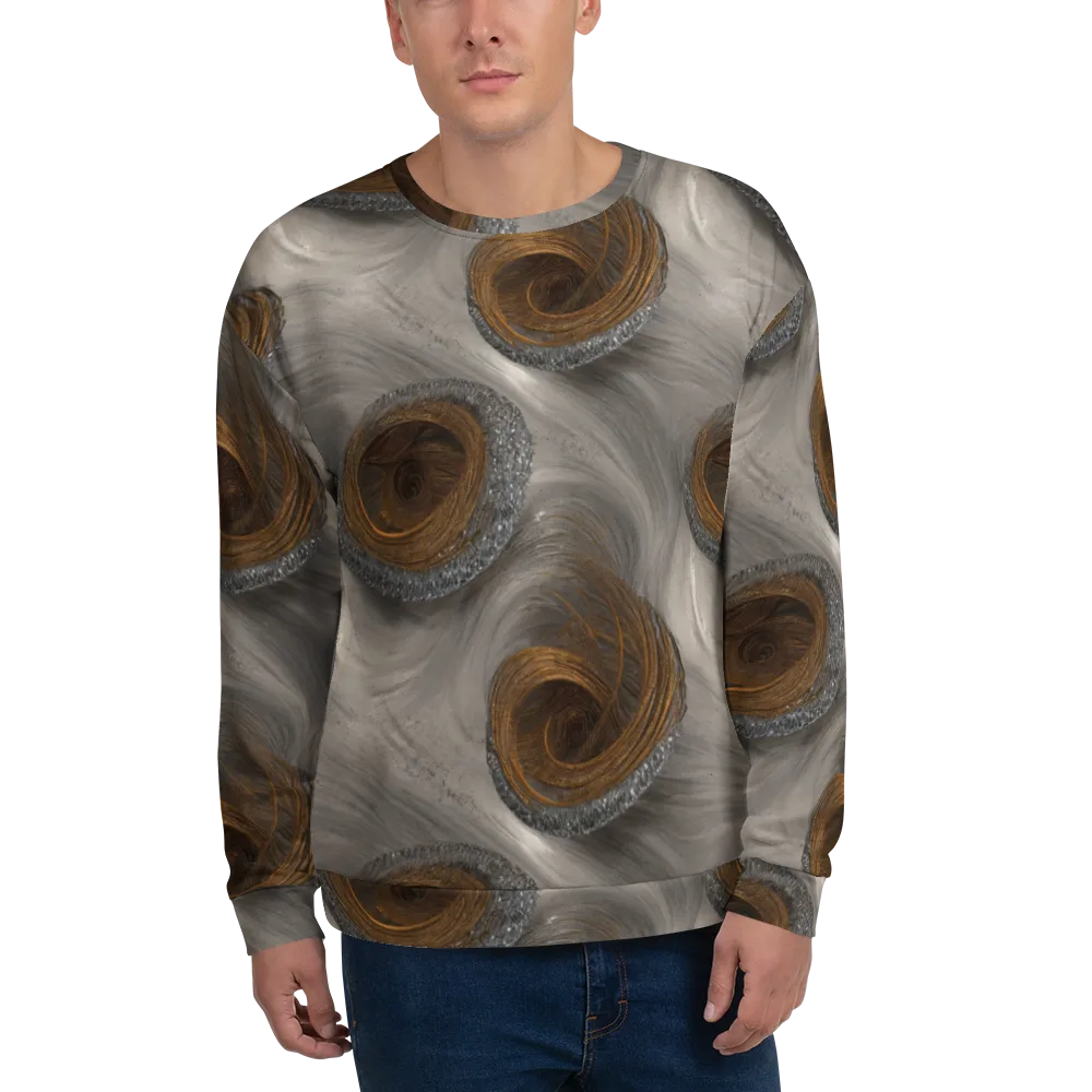 Bronze Gyre on Sweatshirt — Front
