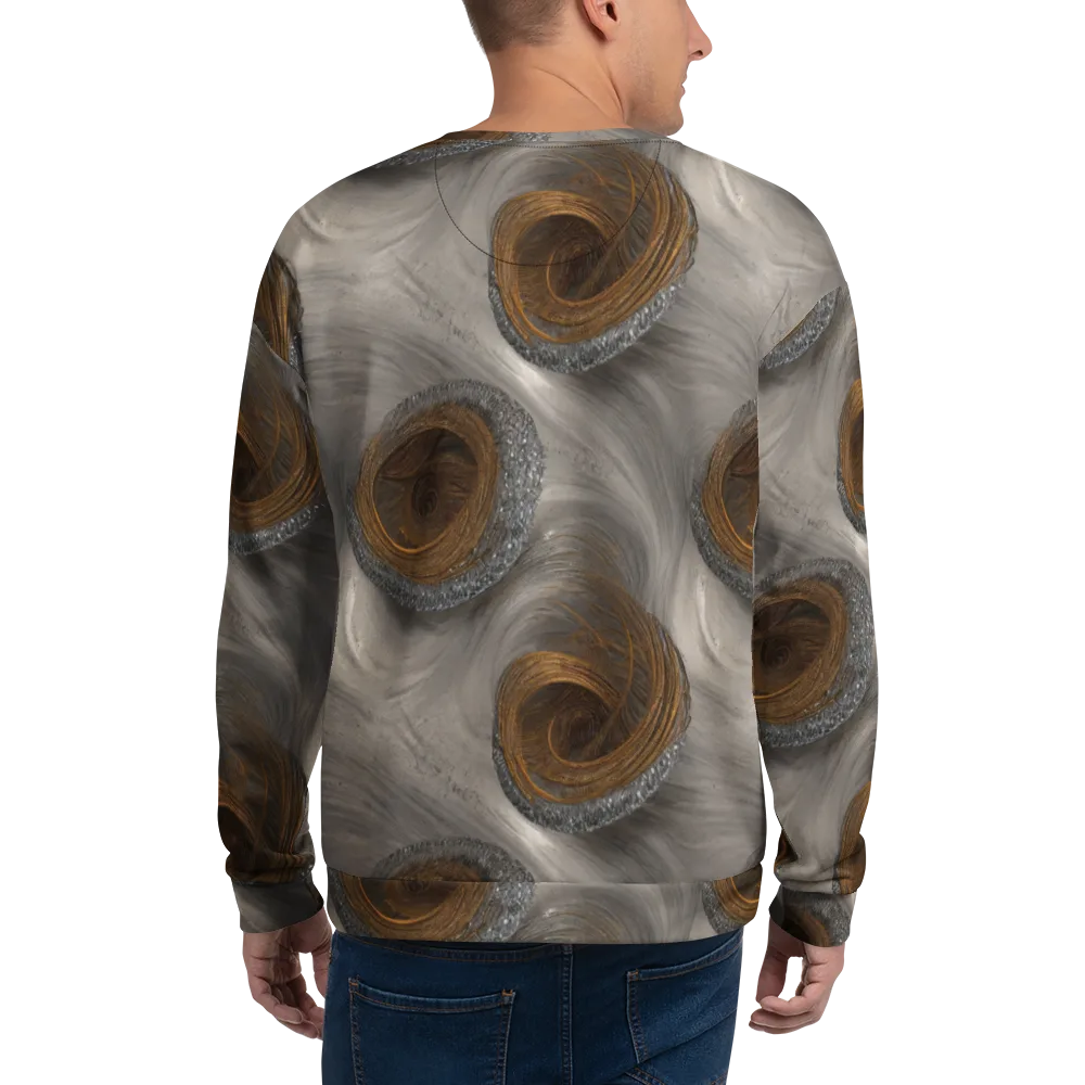 Bronze Gyre on Sweatshirt — Back