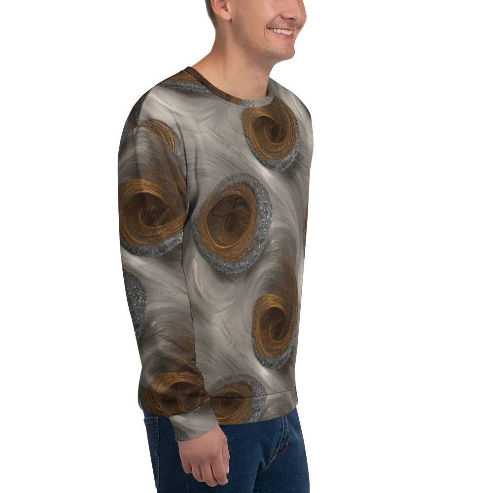 Bronze Gyre on Sweatshirt — Right Front