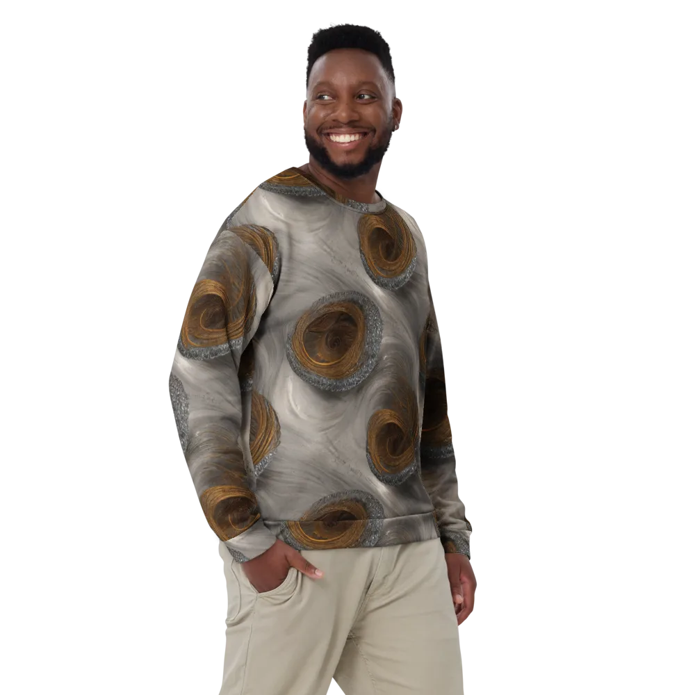 Bronze Gyre on Sweatshirt — Front