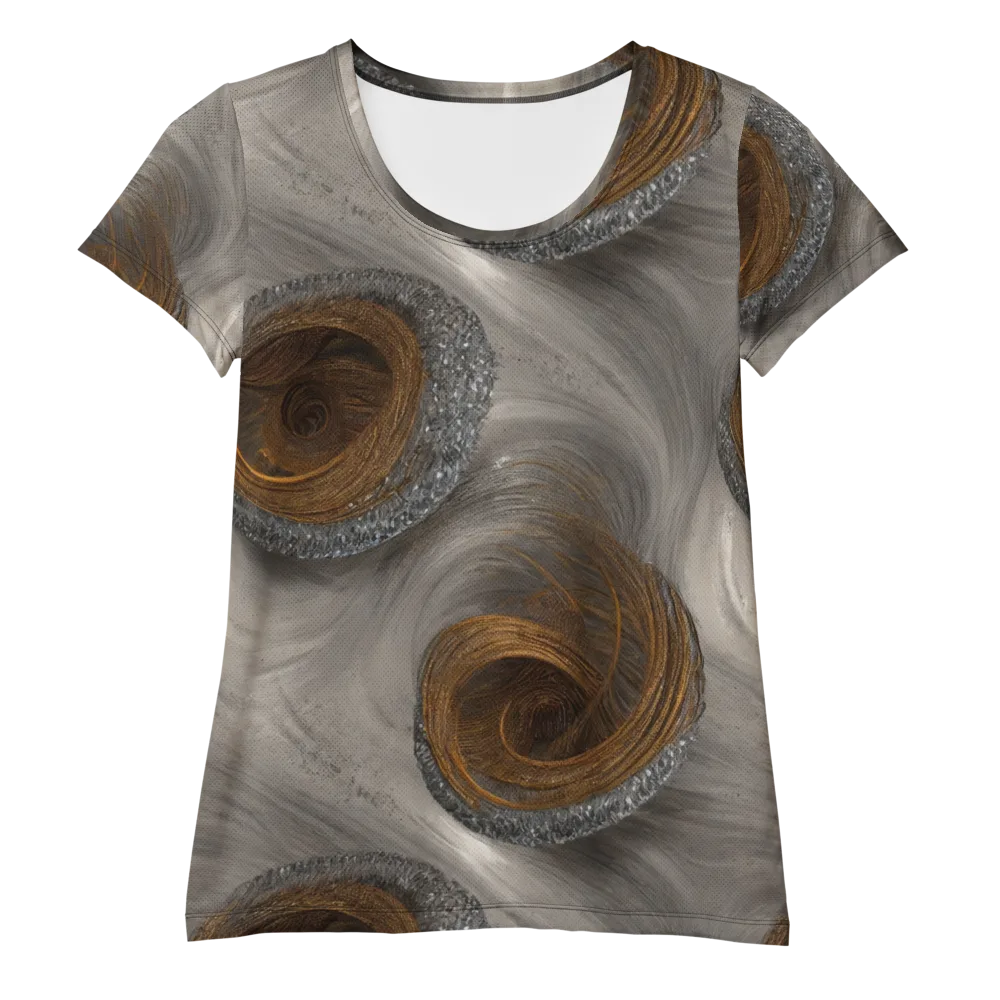 Bronze Gyre on Women's Athletic T-Shirt — Front