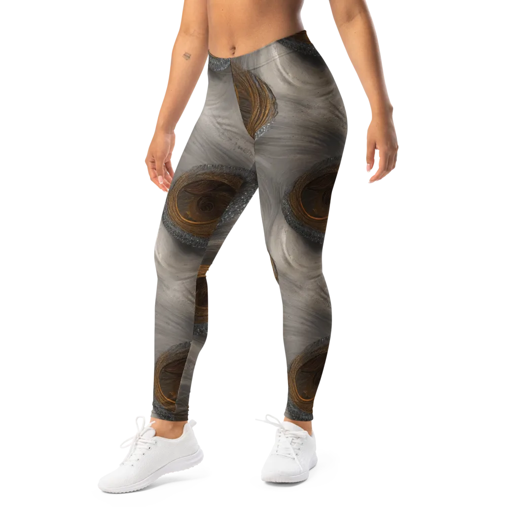 Bronze Gyre on Leggings — Left Front