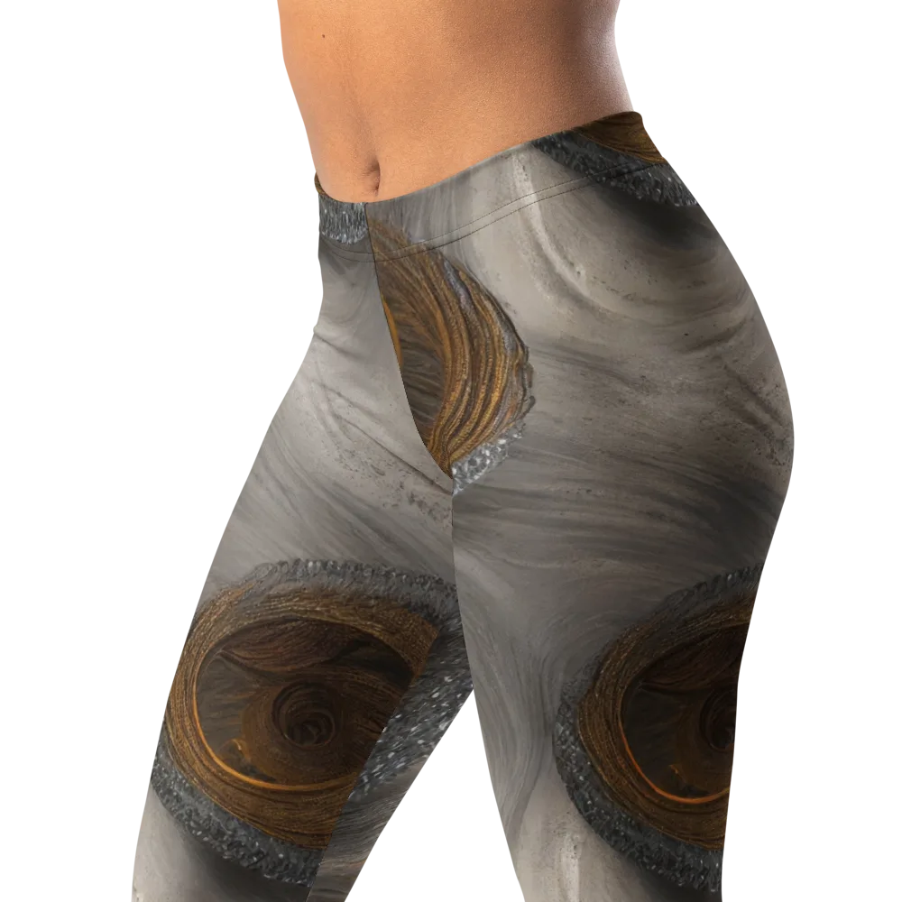 Bronze Gyre on Leggings — Left Front