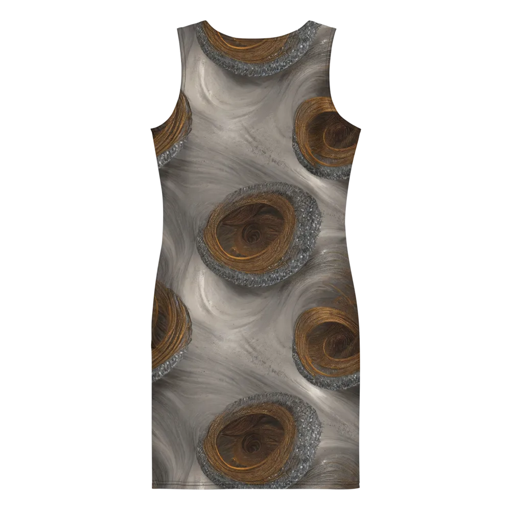 Bronze Gyre on Bodycon Dress — Back