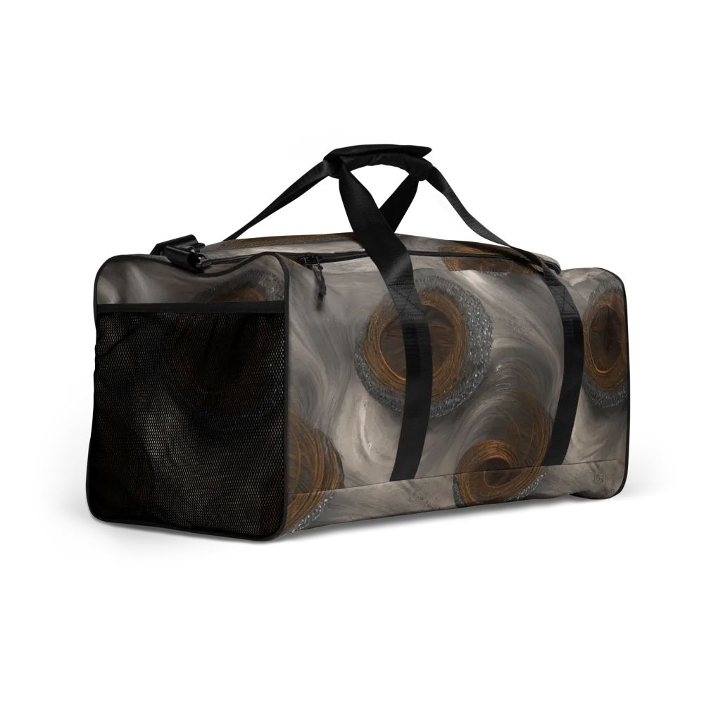 Bronze Gyre on Duffle Bag — Right Front