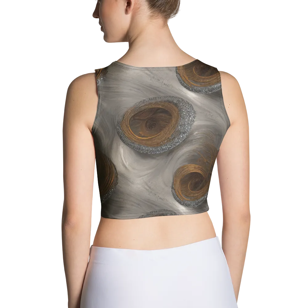 Bronze Gyre on Crop Top — Back