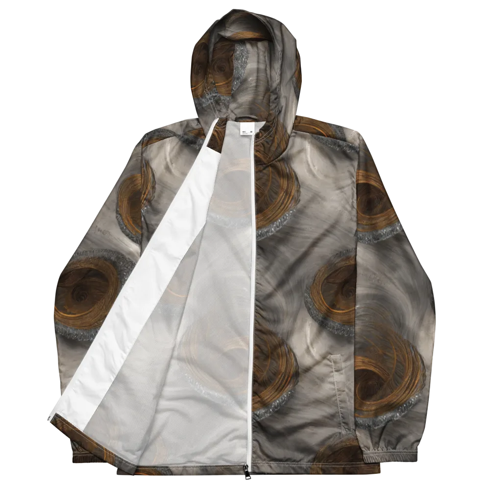 Bronze Gyre on Men's Windbreaker — Front