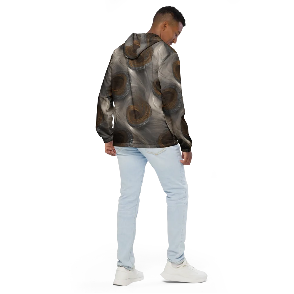 Bronze Gyre on Men's Windbreaker — Back