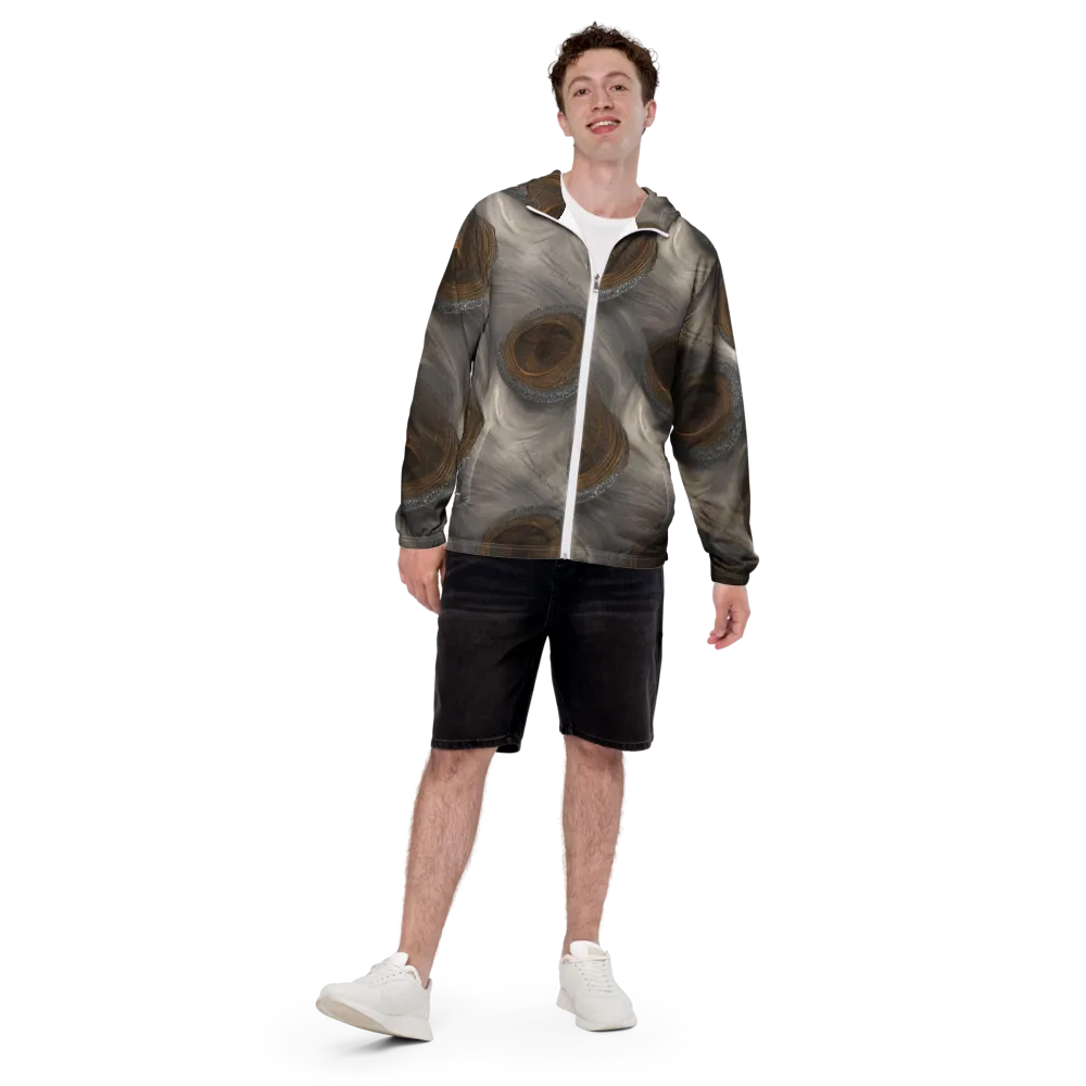 Bronze Gyre on Men's Windbreaker — Front