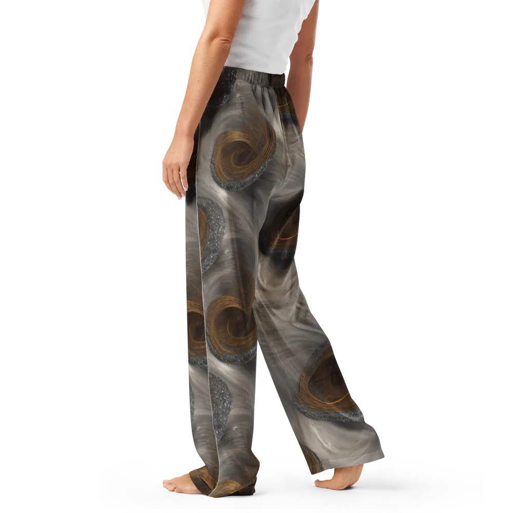 Bronze Gyre on Women's Pajama Pants — Left