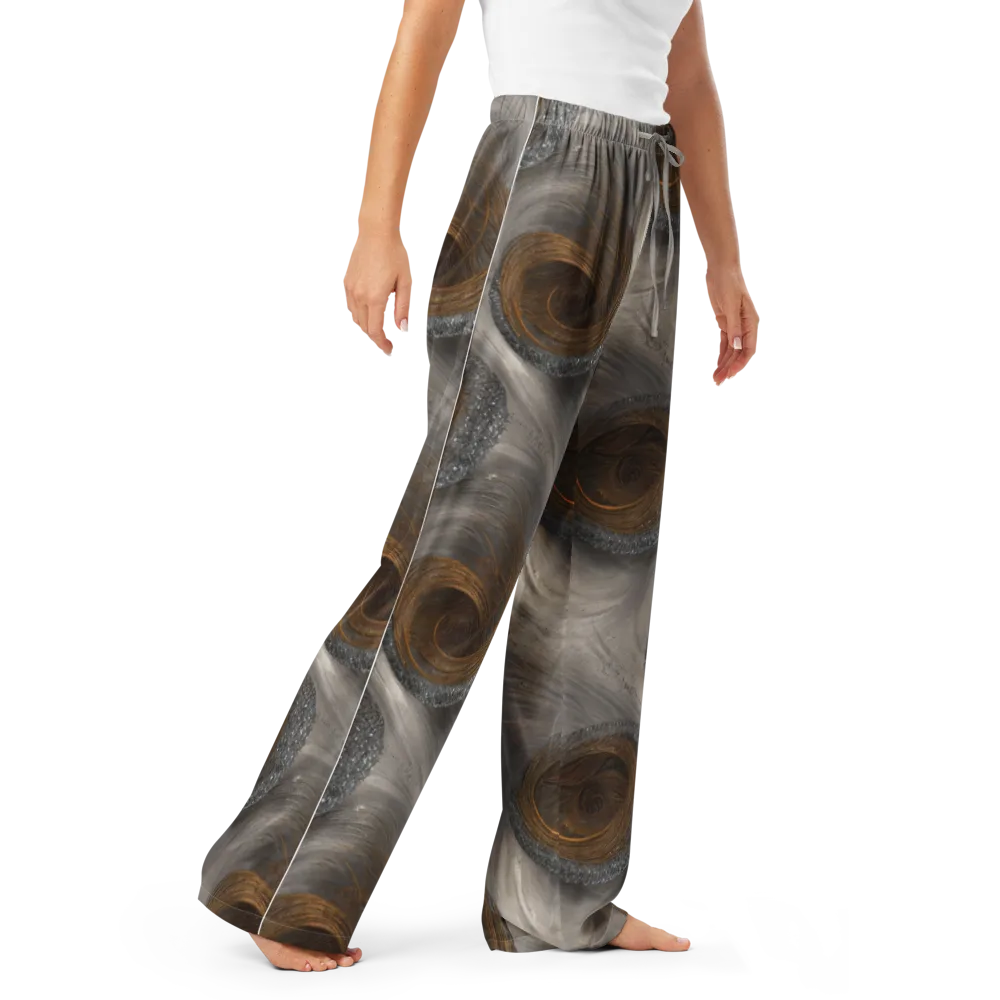 Bronze Gyre on Women's Pajama Pants — Right Front