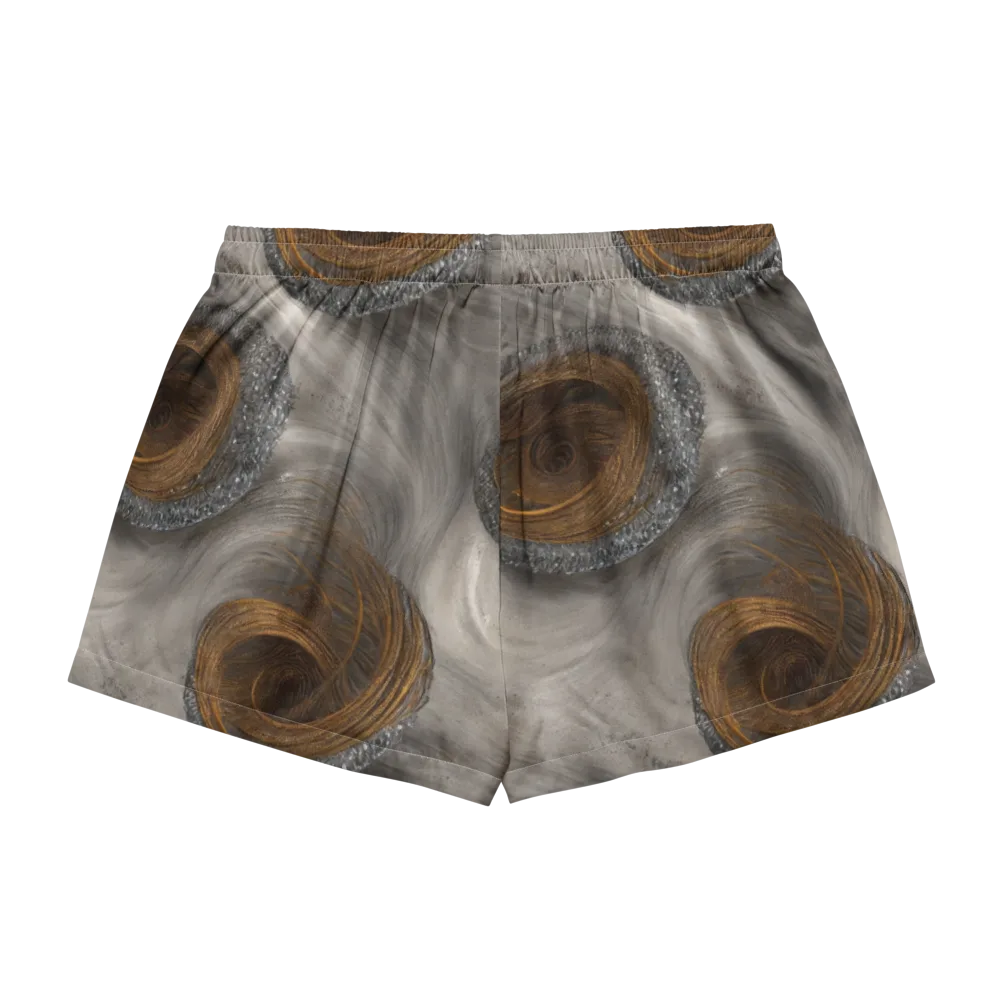 Bronze Gyre on Women's Pajama Shorts — Back