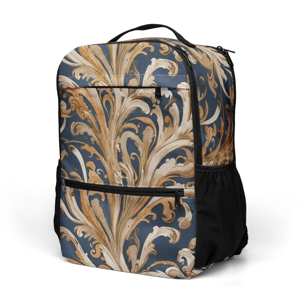 Gilded Flourish on Utility Backpack — Left Front