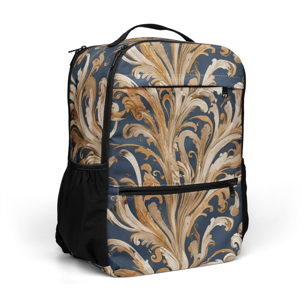 Gilded Flourish on Utility Backpack — Right Front