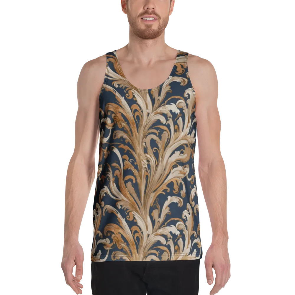 Gilded Flourish on Men's Tank Top — Front