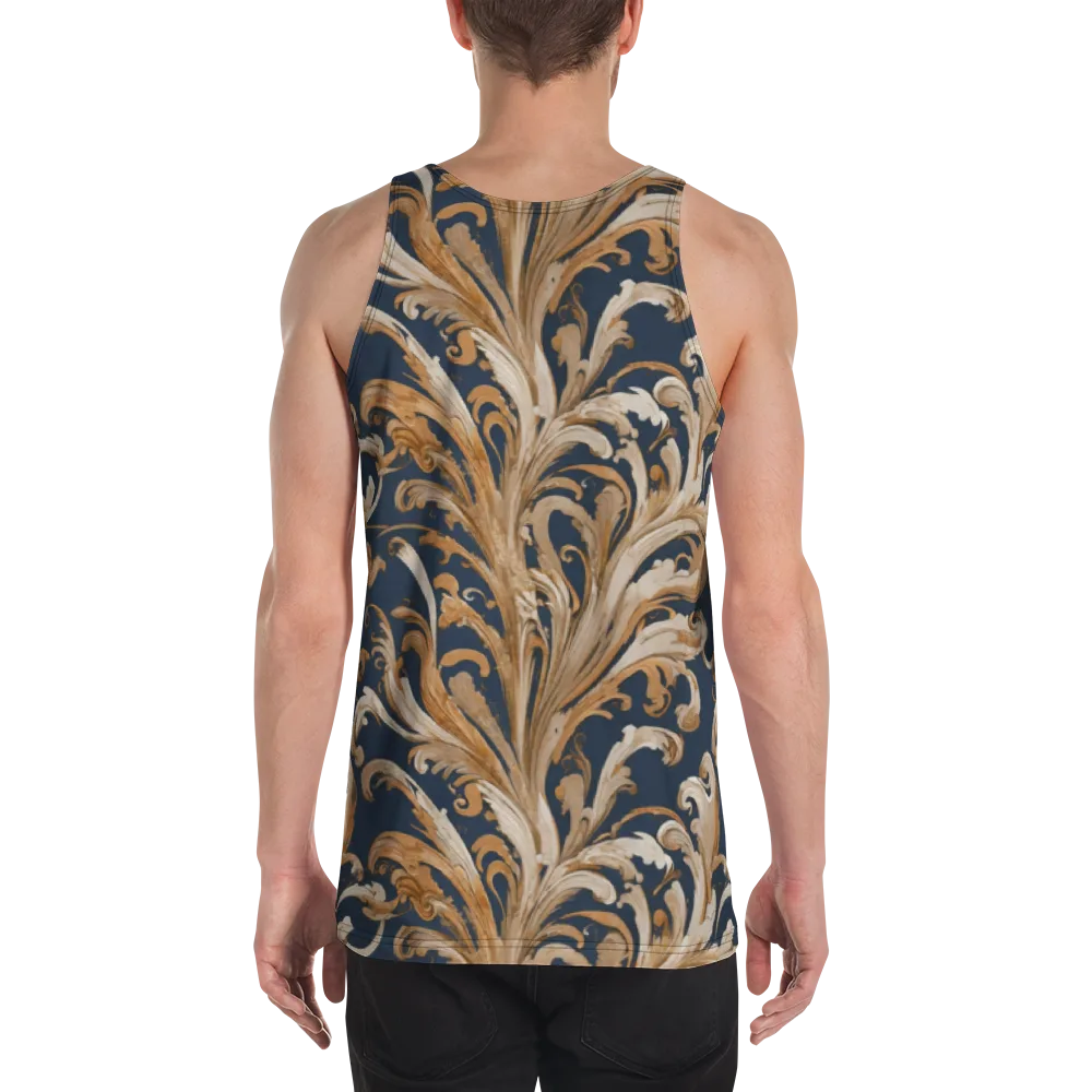 Gilded Flourish on Men's Tank Top — Back