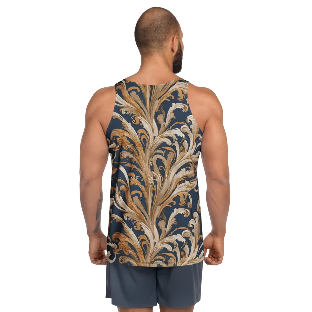 Gilded Flourish on Men's Tank Top — Back